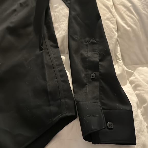 Van Heusen (Flex) Slim Fit Stretch 14-14.5 34/35 S Black - Picture 6 of 7